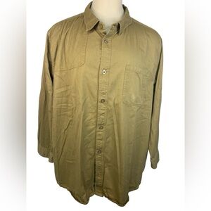 Boulder Creek Trading Co (Lot of 2) Tan Long Sleeve BU Shirts Men’s 5XL Big
